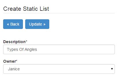 Create an online list